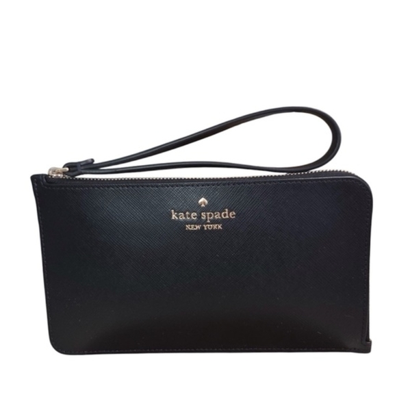 kate spade Handbags - Kate Spade Black Leather Wristlet NWOT